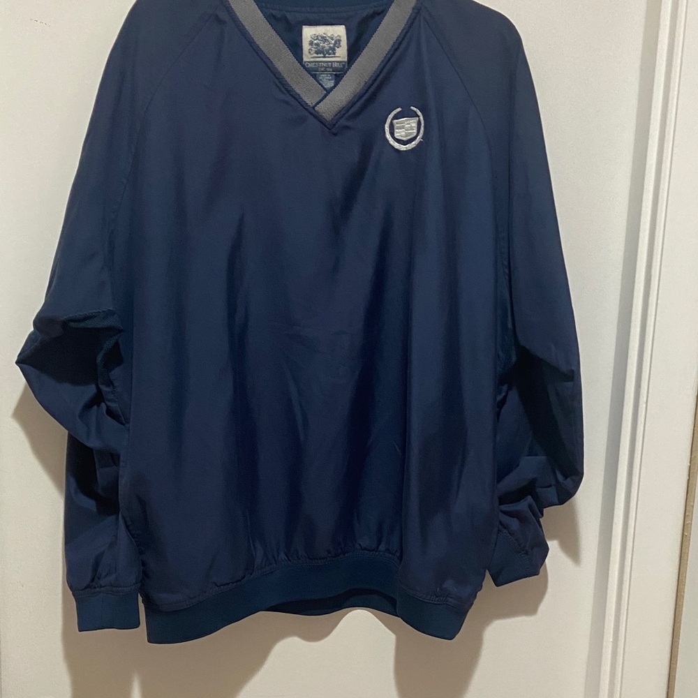 Navy Windbreaker Jacket
